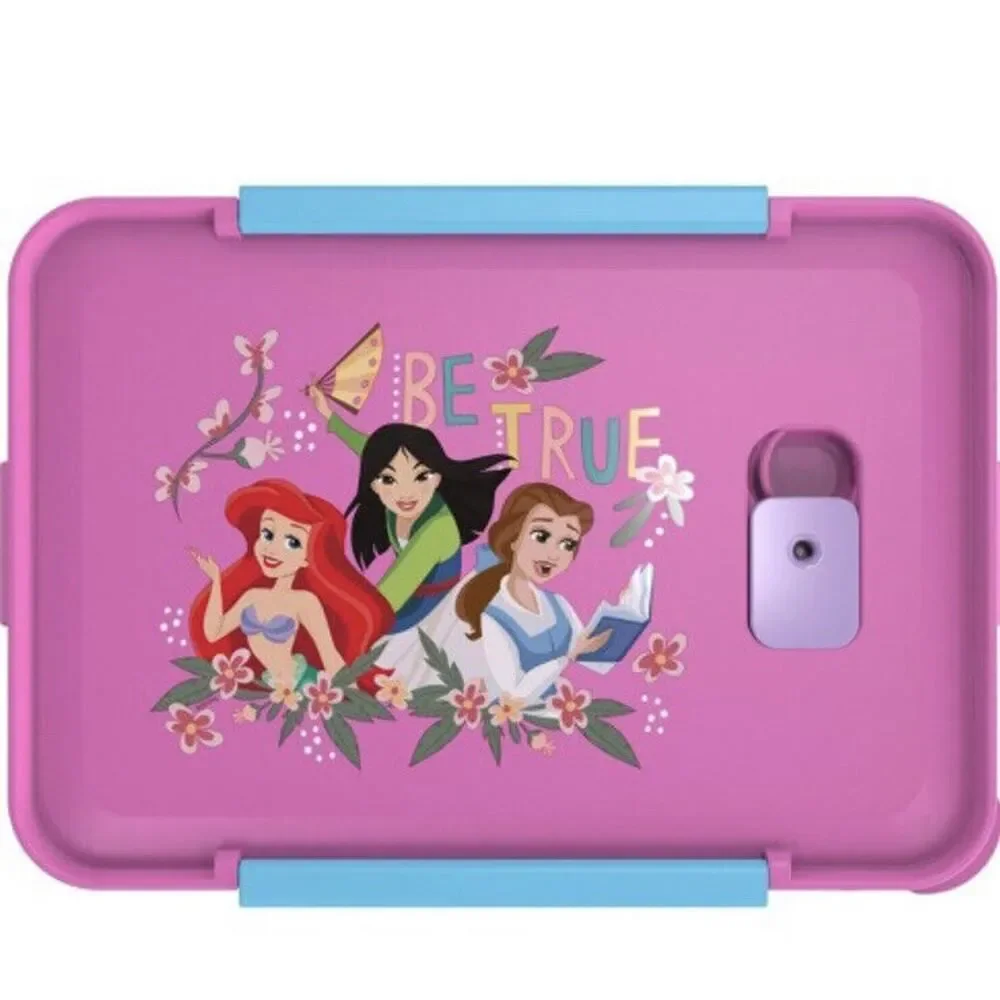 Disney Princess 3-Section Seal Food Storage Container Zak Design Lunch Bento Box